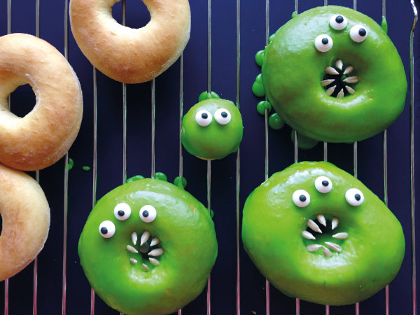 Bastelanleitung Monster-Donuts